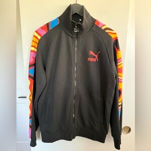 NWT Puma Lava Flow T7 Track Jacket Men’s Size Small P2P 20.5”
